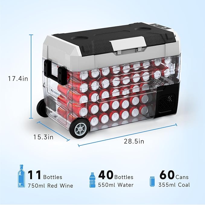 SubSun12V Cooler Car Fridge, 48QT -4℉~68℉ Fast Cooling Car Refrigerator - Image 7