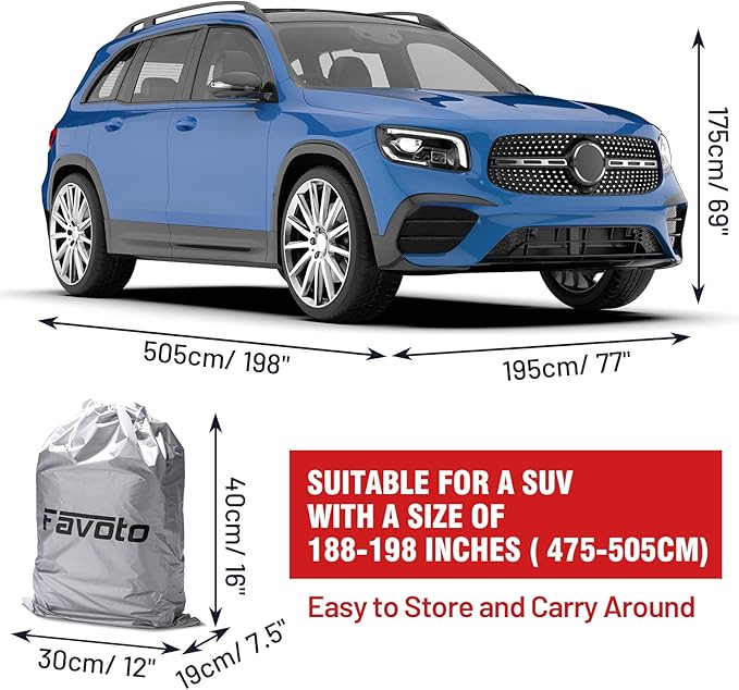 Favoto SUV Car Cover Waterproof - Image 8