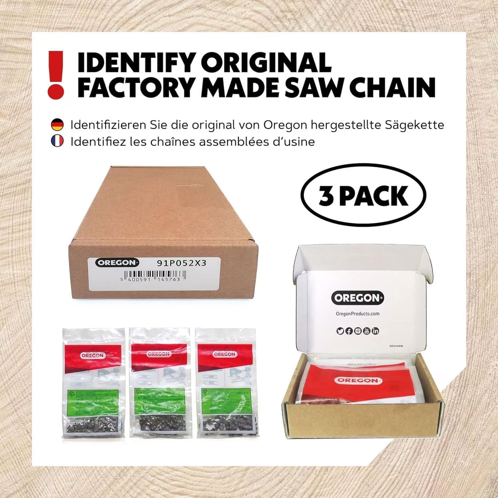 oregon chainsaw chain for 14" bar, 3/8" lp, side view