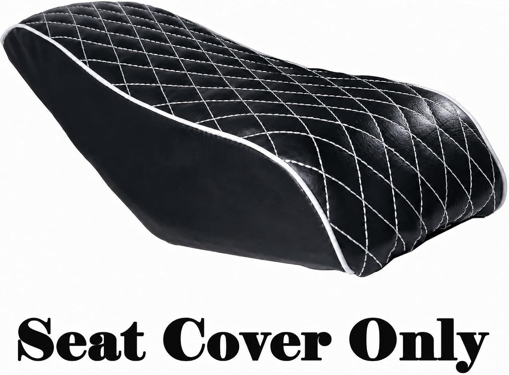 JMCHstore Green Diamond Stitch Retro Seat Cover for Coleman CC100X Mini Bike 98cc,Hisun 100CC Kids Trail Bike Cushion Replacement Parts