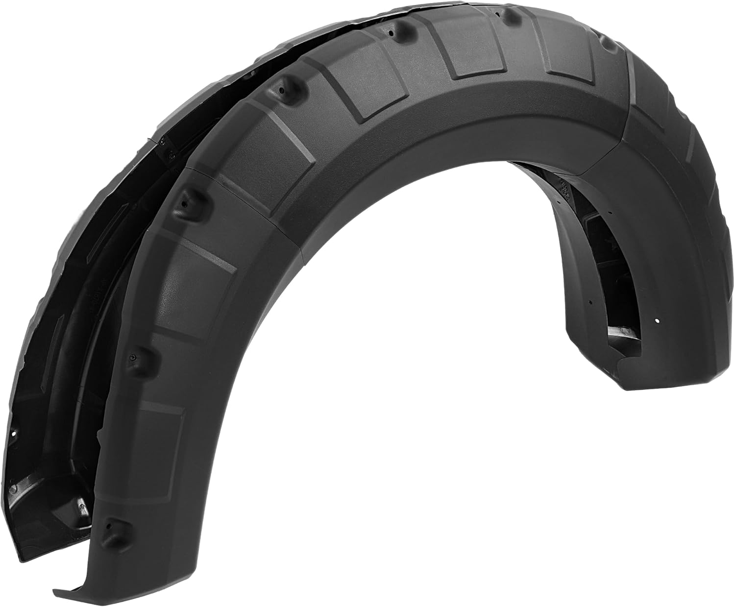 Fender Flares Compatible with 2009-2014 Ford F-150 | Styleside Bed 67.0"/78.8"/97.4", Excludes Platinum & Raptor Models, Pocket Rivet Style, Textured Black, 4PCS