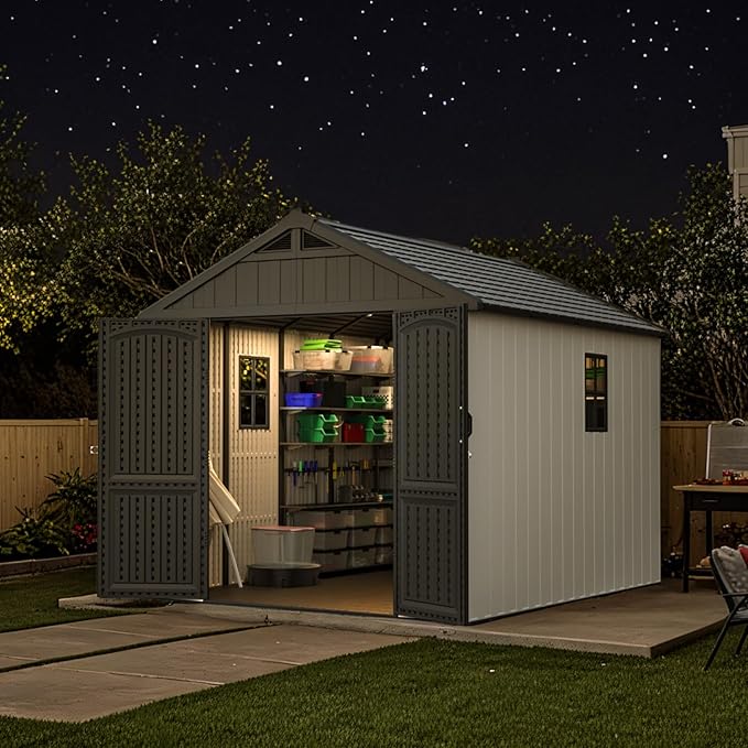 Patiowell 8 x 10 FT Resin Outdoor Storage Shed by Patiowell