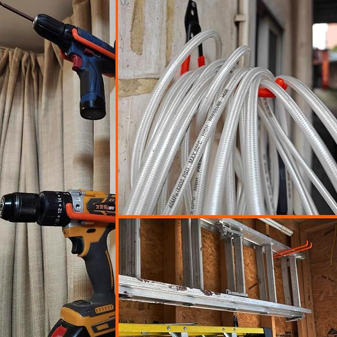 Heavy-Duty Garage Hooks -4 Pack Type large J - Image 7