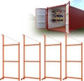 shipping container shelving bracket adjustable (4 pack, orange), main product view