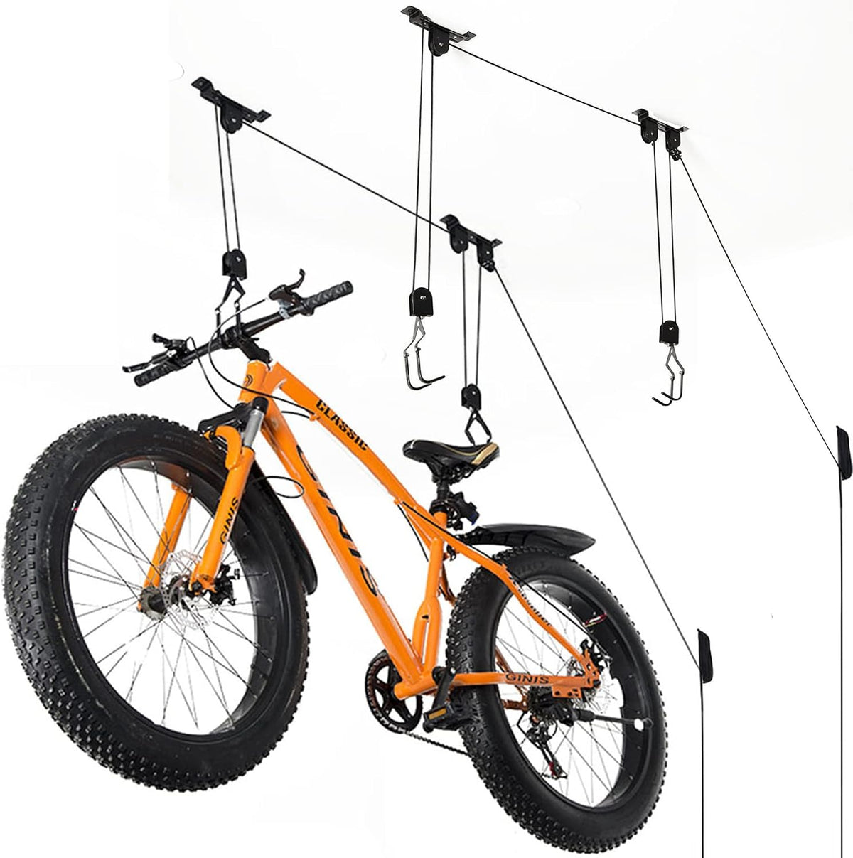 Wallmaster Ceiling Bike Mount Hanger, Bike Ceiling Lift Hoist, Bike Pulley