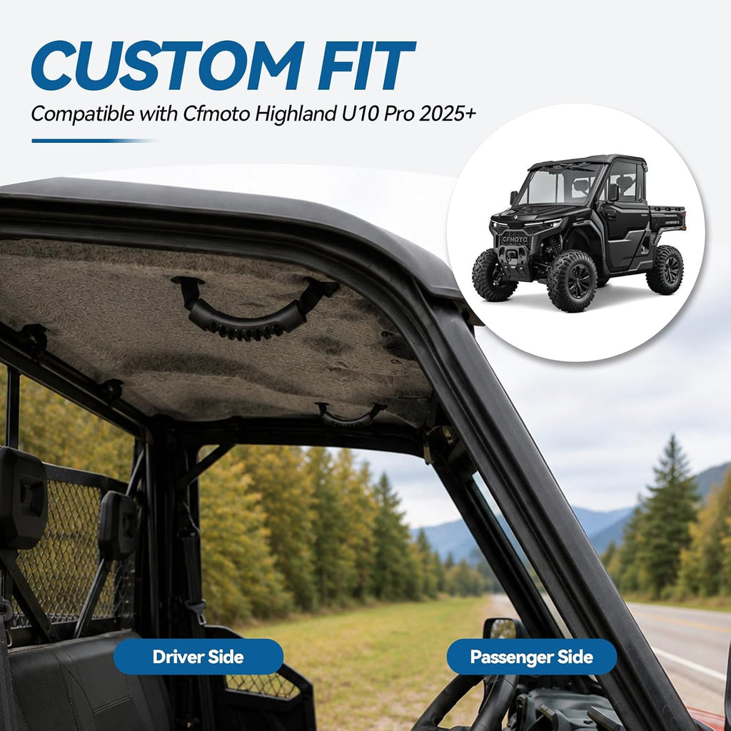 MARINOVA Grab Handle Compatible with Cfmoto Highland U10 Pro 2025+ Driver and Passenger Side