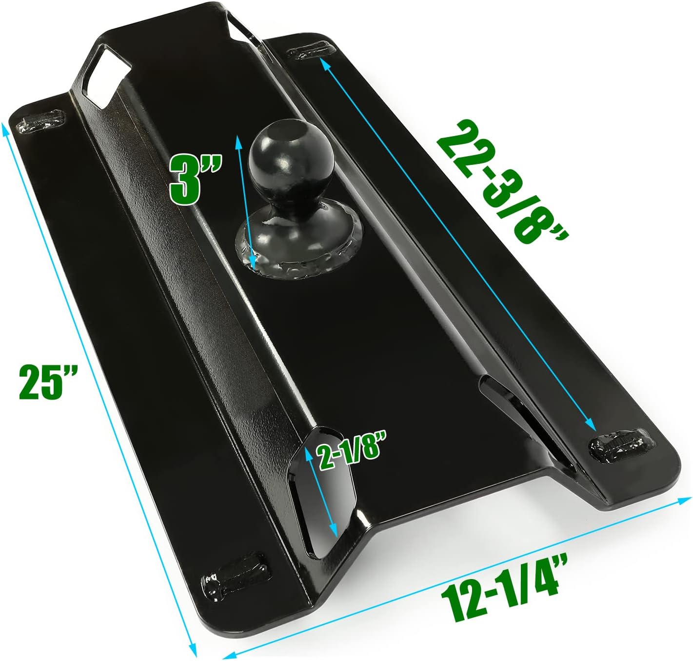 5th Fifth Wheel to Gooseneck Hitch Ball Adapter Plate for Pickup Truck Bed Replacement for 49080-25,000 lbs, 2-5/16-Inch Ball | Replacement for 49080-25,000 lbs, 2-5/16-Inch Ball