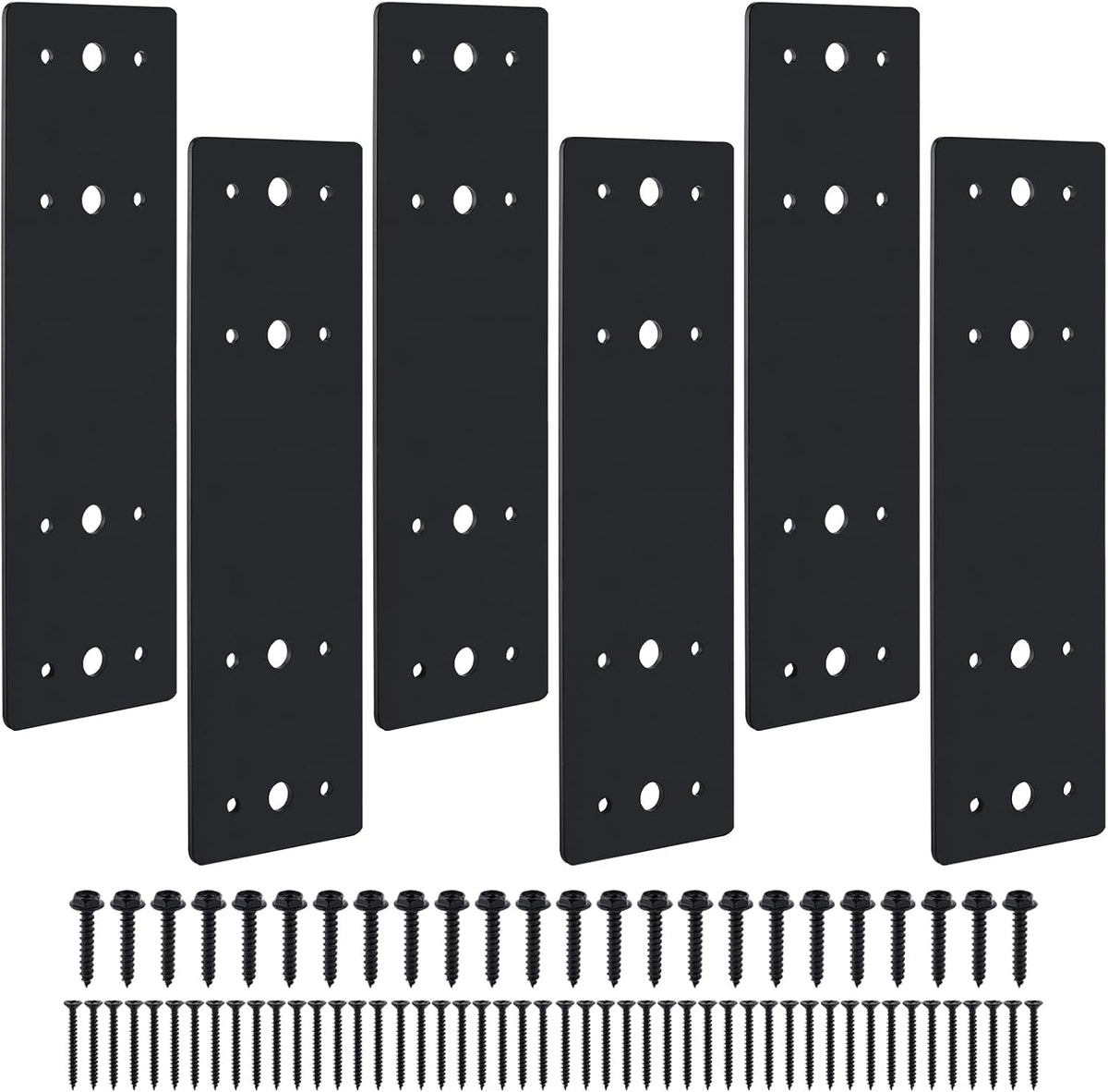 10"x3" straight steel flat plates metal mending plate, main product view
