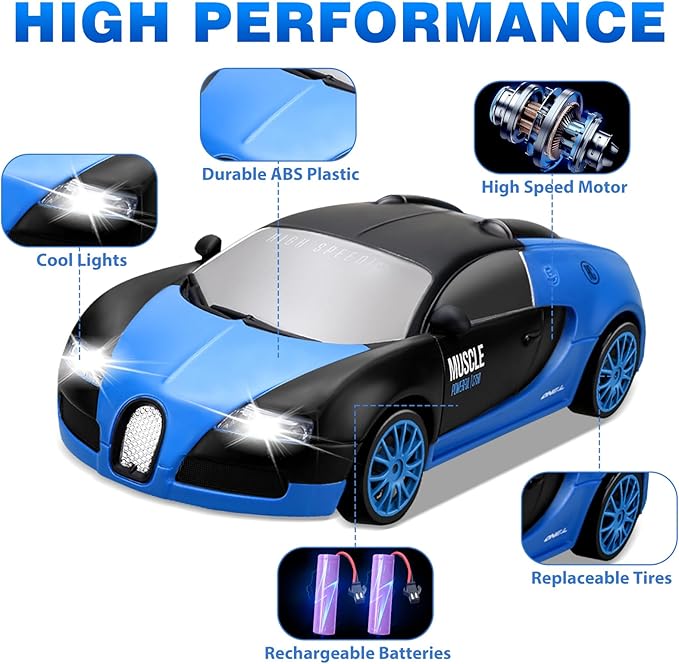 RC Drift Car, 1:24 4WD Drifting RC Cars 2.4GHz High Speed Remote Control Car - Image 3