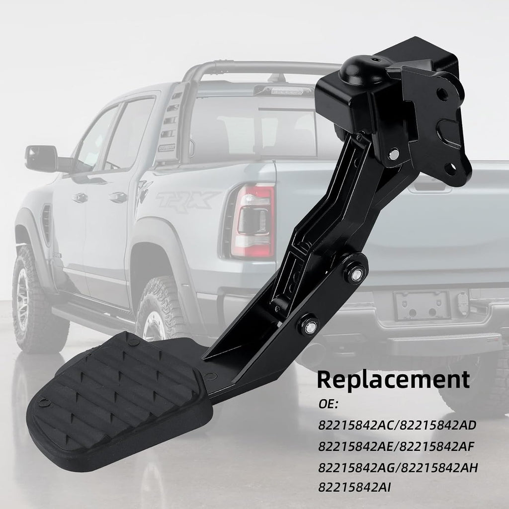 82215842AD OEM Retractable Tailgate Step Compatible with Dodge Ram 2500 3500 (2019-2024), Truck Rear Bumper Corner Bedstep Replace#82215842AH 82215842AI 82215842AC 82215842AG 82215842AE