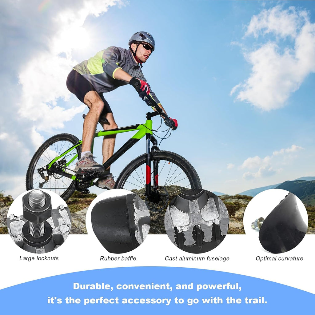 Motorcycle Wheel Rim Lock, 1.6" Tire Inner Tube Safe Lock Replacement with Molded Rubber Stoppers, Aluminum Tyre Rim Locks Prevent Inner Tube Wear for Dirt Bike Motocross