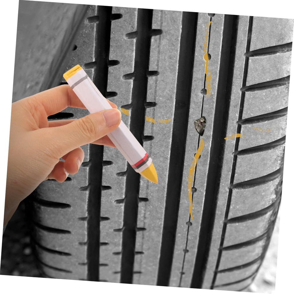 SEWACC 2 Pcs Wax Marker Pens for Car Tires, Tire Marking Pens for Vehicle Maintenance And Repair, Sturdy Tool for Motorcycles And Bikes