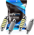 Marsauto 578 LED Bulbs Extremely Bright 400LM 2835 Chipsets for LED Interior Dome Map Door Lights Bulbs 211-2 212-2 569 6411 6451 41mm 42mm 1.65inch 6500K White RV Exterior Lighting (Pack of 4)