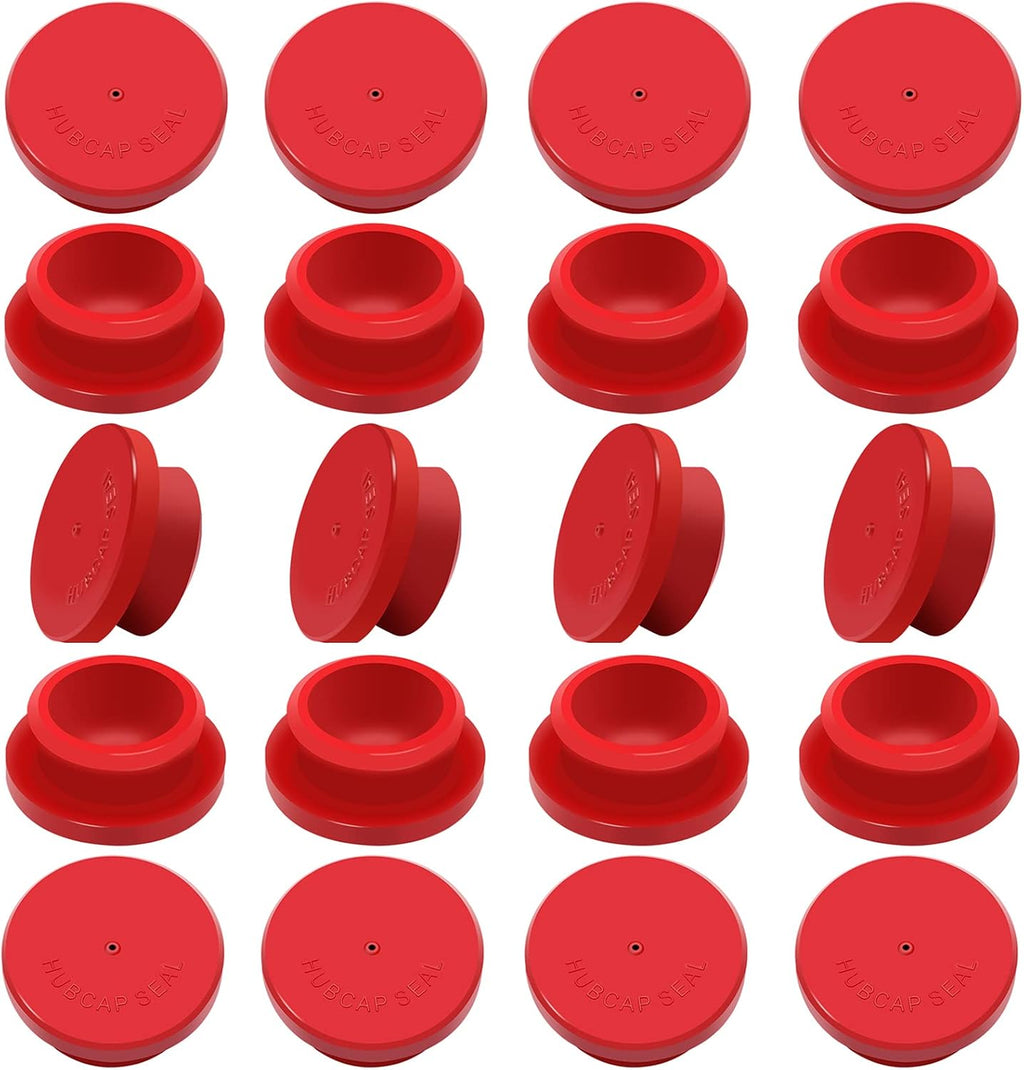 CheeMuii 20 PCS Hubcap Rubber Plugs 1-1/8" Wheel Fit for Trailer Hub Cap Replace Stemco 359-5990 Fit for Stemco 343-4009 343-4024 etc