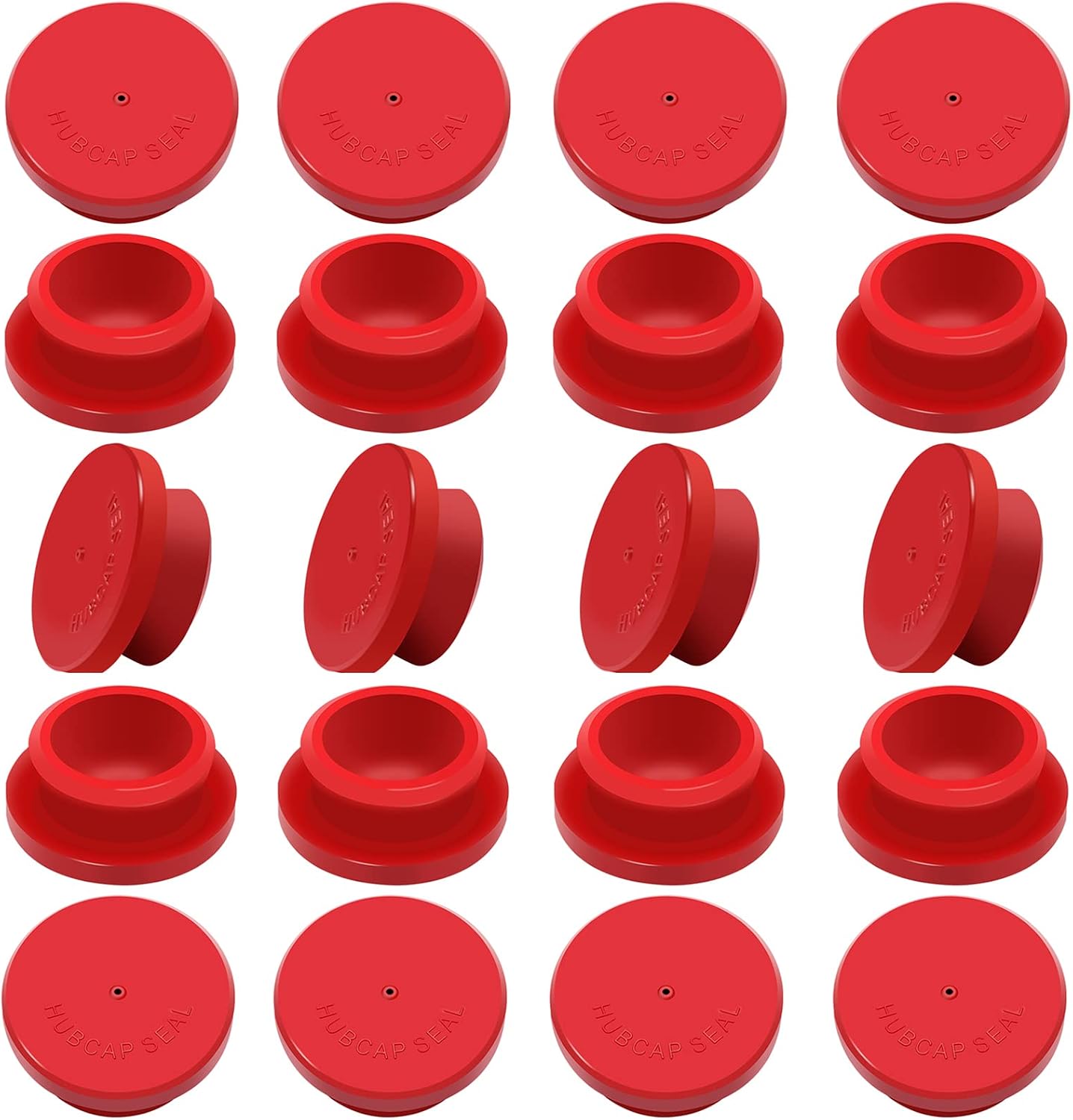 CheeMuii 20 PCS Hubcap Rubber Plugs 1-1/8" Wheel Fit for Trailer Hub Cap Replace Stemco 359-5990 Fit for Stemco 343-4009 343-4024 etc