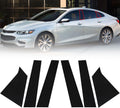FZJDSD 6pcs Glossy Black Pillar Posts Door Trim Cover Anti Scratch Window Molding Door Compatible with Chevrolet Malibu 2016 2017 2018 2019 2020 2021