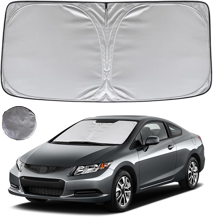 KAYZT Windshield Sun Shade for 2012-2015 Honda Civic Foldable Sunshade Front by KAYZT