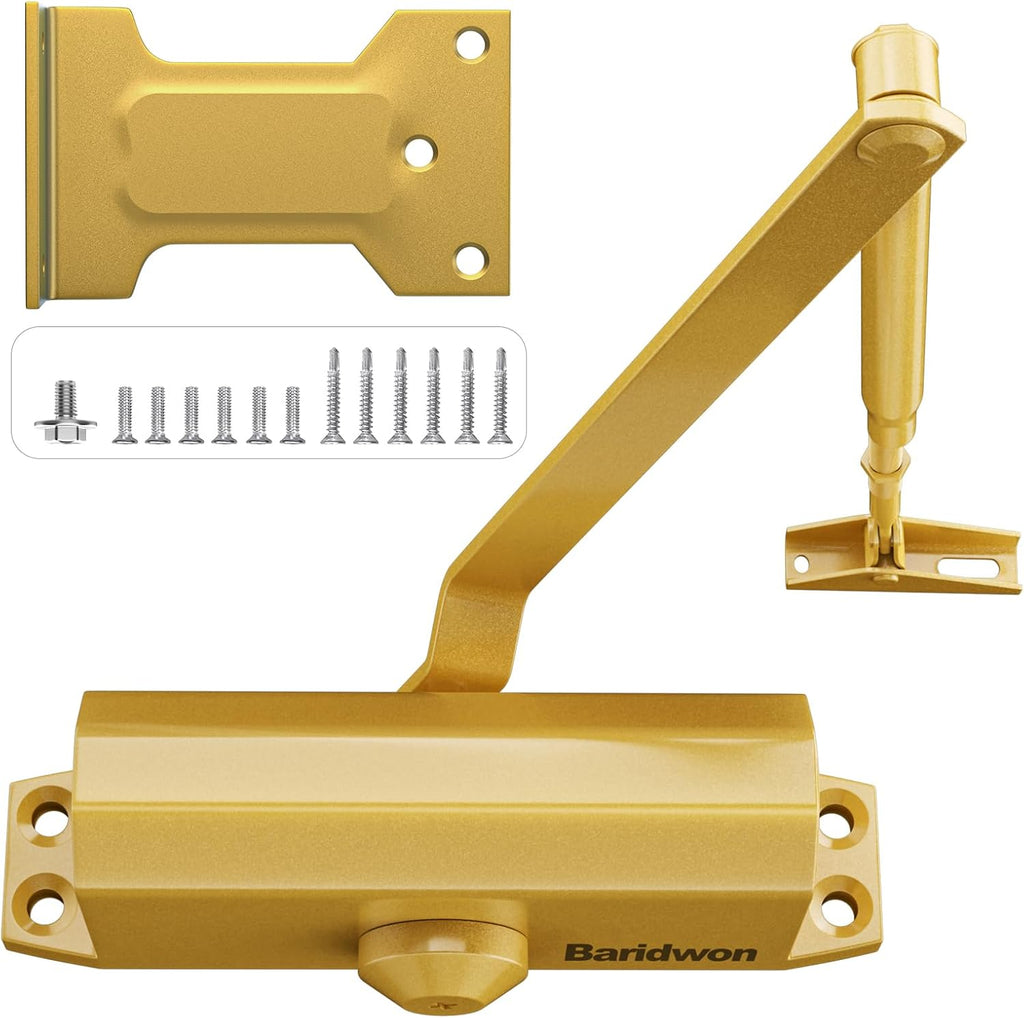 commercial grade door arm, dullgolden finish, large size, main product view