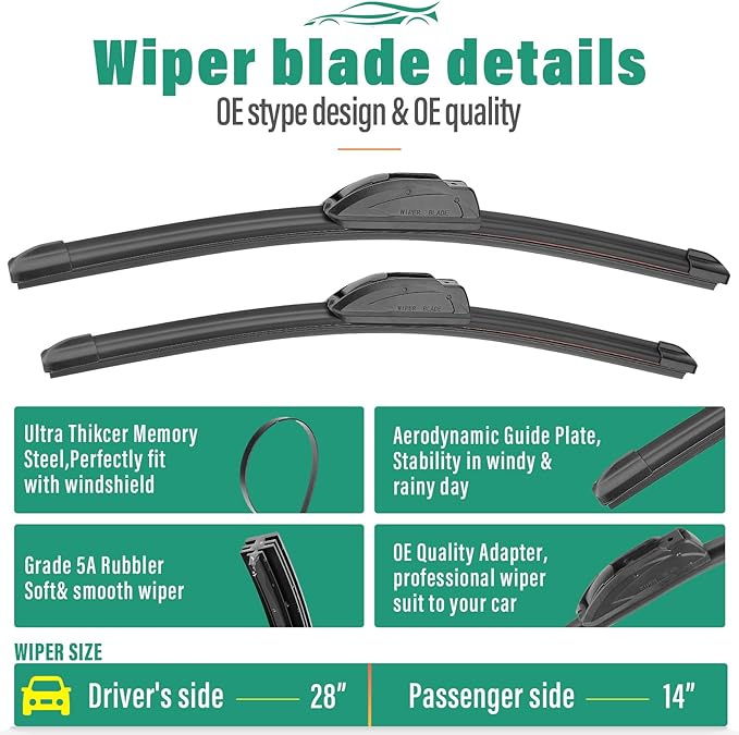 28" 14" 12" Windshield Wiper Blades Replacement - Image 3