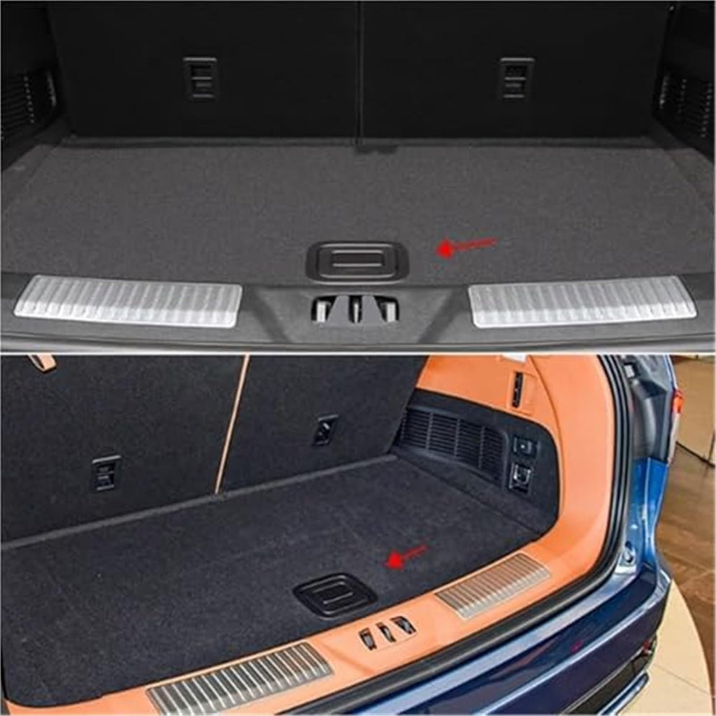 Car Rear Trunk Liner Cargo Boot Carpet Mat Handle Cover Compatible with Ford for Mondeo for Edge for Lincoln for Aviator Inner Floor