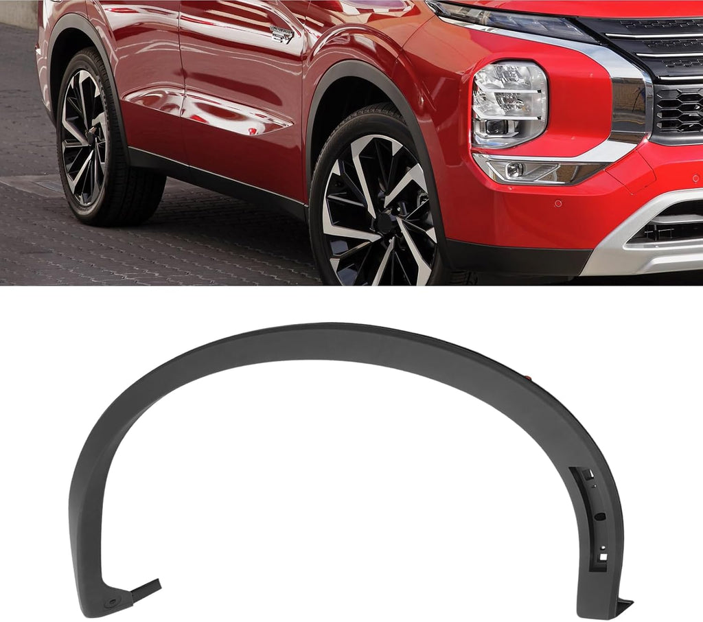 Front Fender Trim Molding Compatible with Mitsubishi Outlander & PHEV 2022 2023 2024 Wheel Arch Trim 7400A596/7400A595 (Right)
