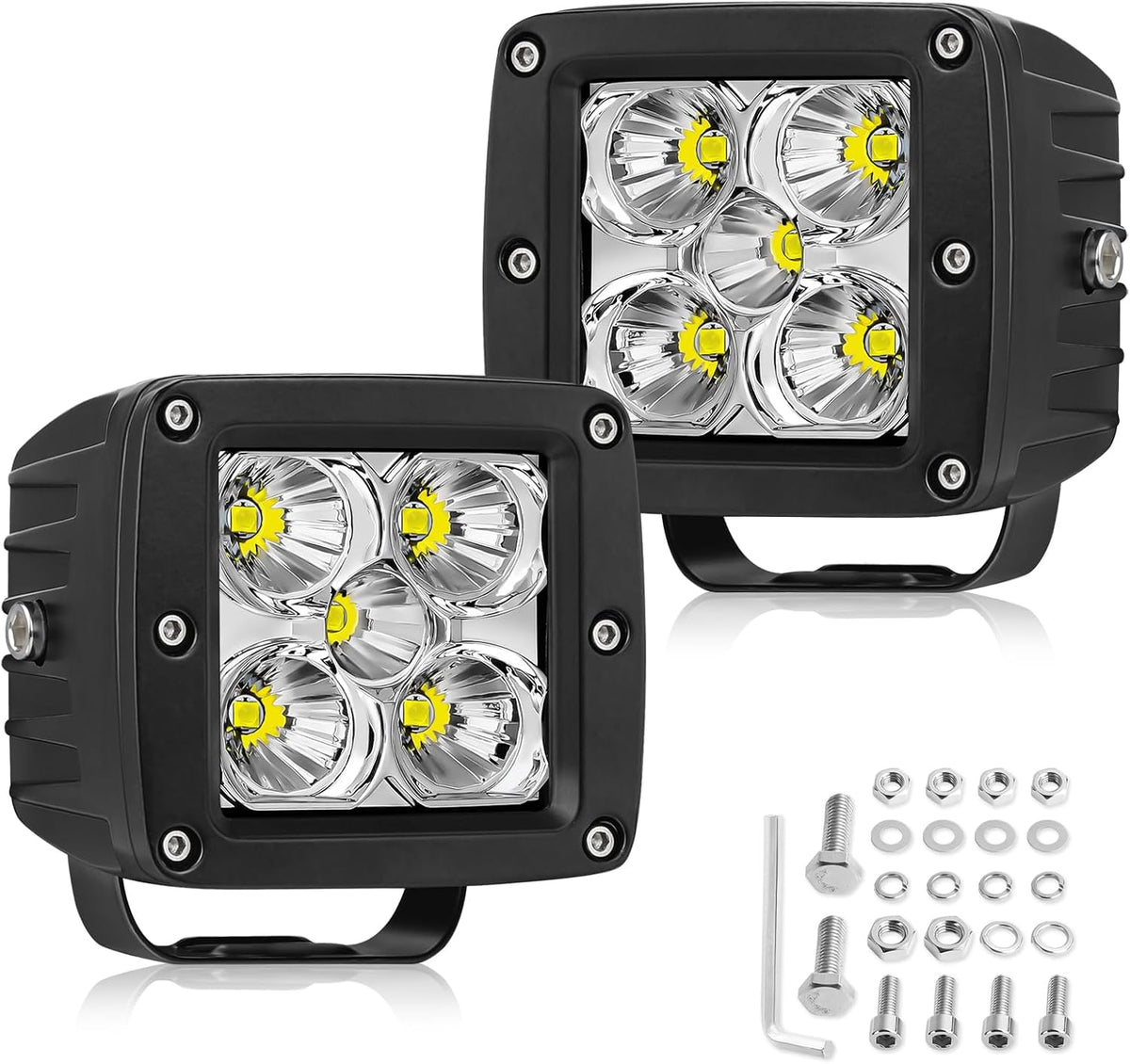 led pods, rfroad lighting 2pcs 3" 100w super, main product view