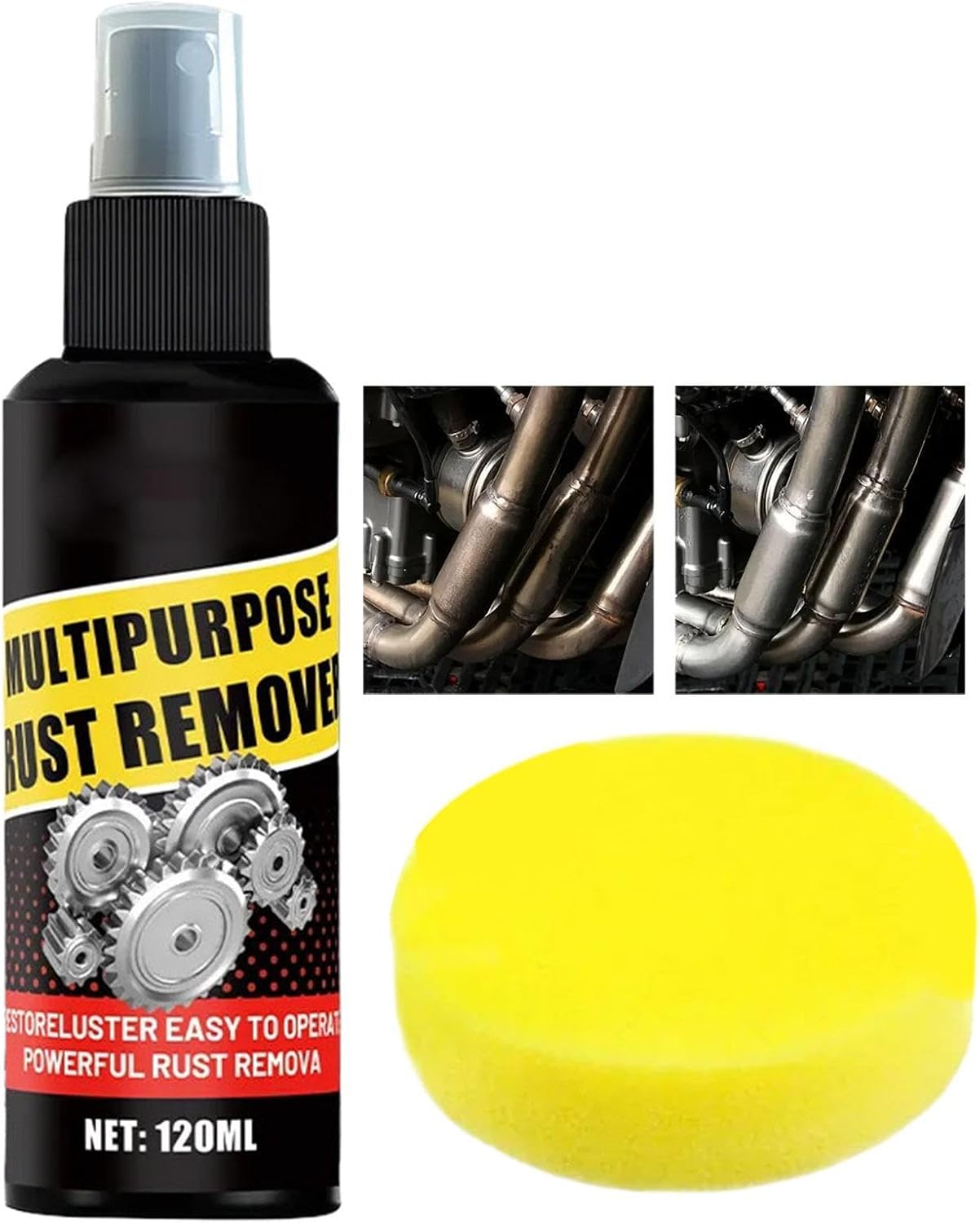 Rust Remover for Car - Bike Chain Rust Removal Agent - Car Brake Disc Lubricant - for Mechanics Shop Guides Bikers Cyclists Drivers Detailers Garage Daily Commute Trucks Sedans RVs SUVs