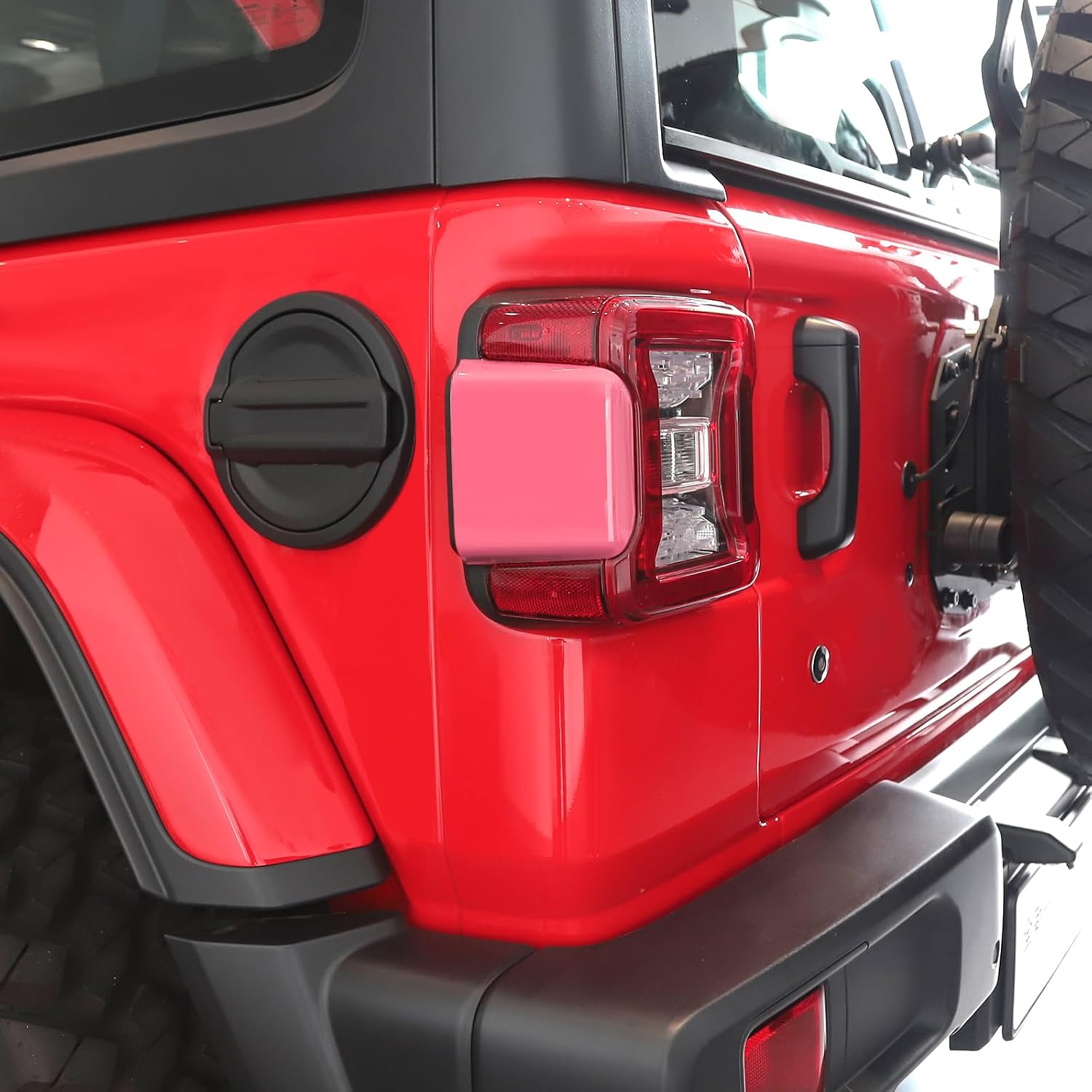 for Jeep JL Tail Lights Cover Side Trim Fit for Jeep Wrangler JL JLU 2018-Present Pink Exterior Accessories 2pcs