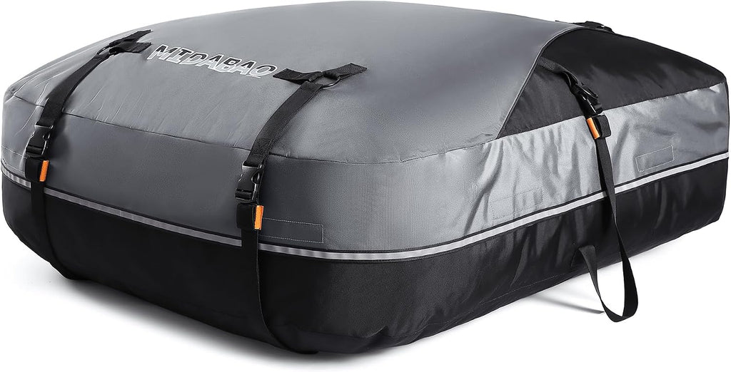 Waterproof Rooftop Cargo Carrier Bag, 100% Waterproof Sealing with Anti-Slip Mat, Fits Vehicles with or Without Roof Rack, 21 Cubic Feet