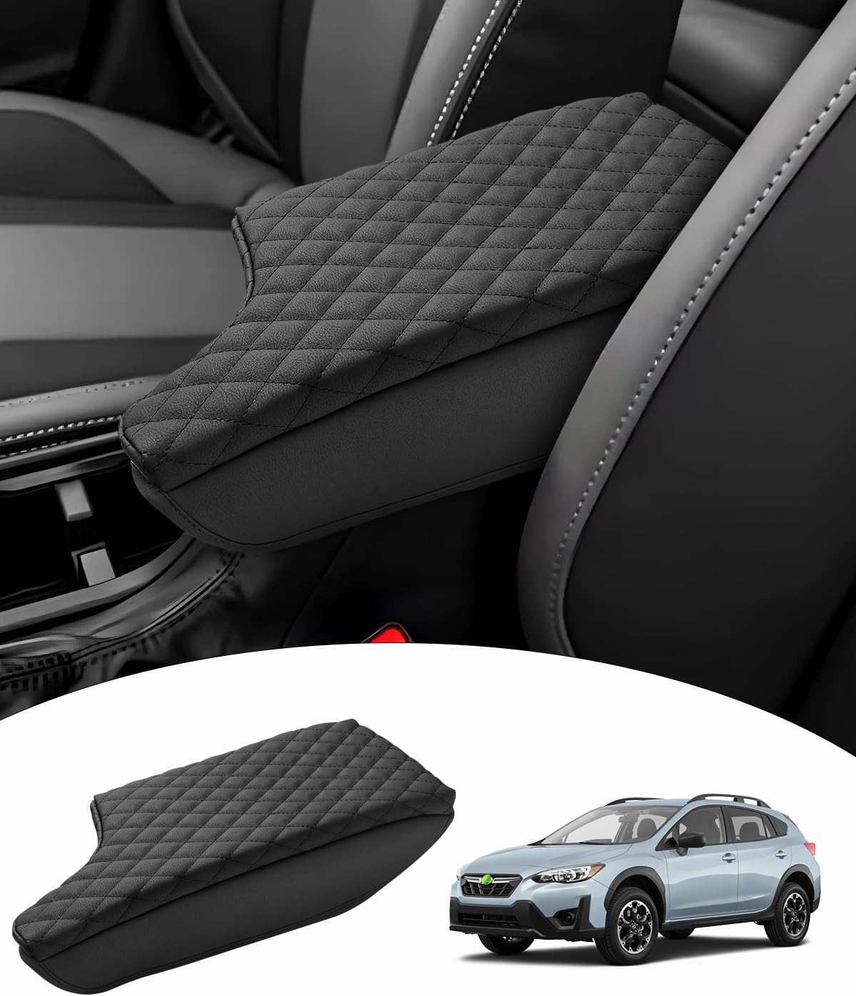 Shademax Subaru Crosstrek/Impreza Center Console Cover, Armrest Cover Cushion