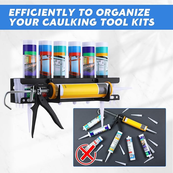 Hicarer Caulking Tube and Gun Holder Caulking Gun Storage Rack - Image 5