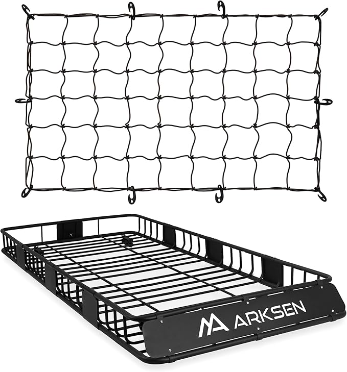 ARKSEN 84 x 39 x 6 Inch Universal 150LB Heavy Duty Roof Rack Cargo by ARKSEN