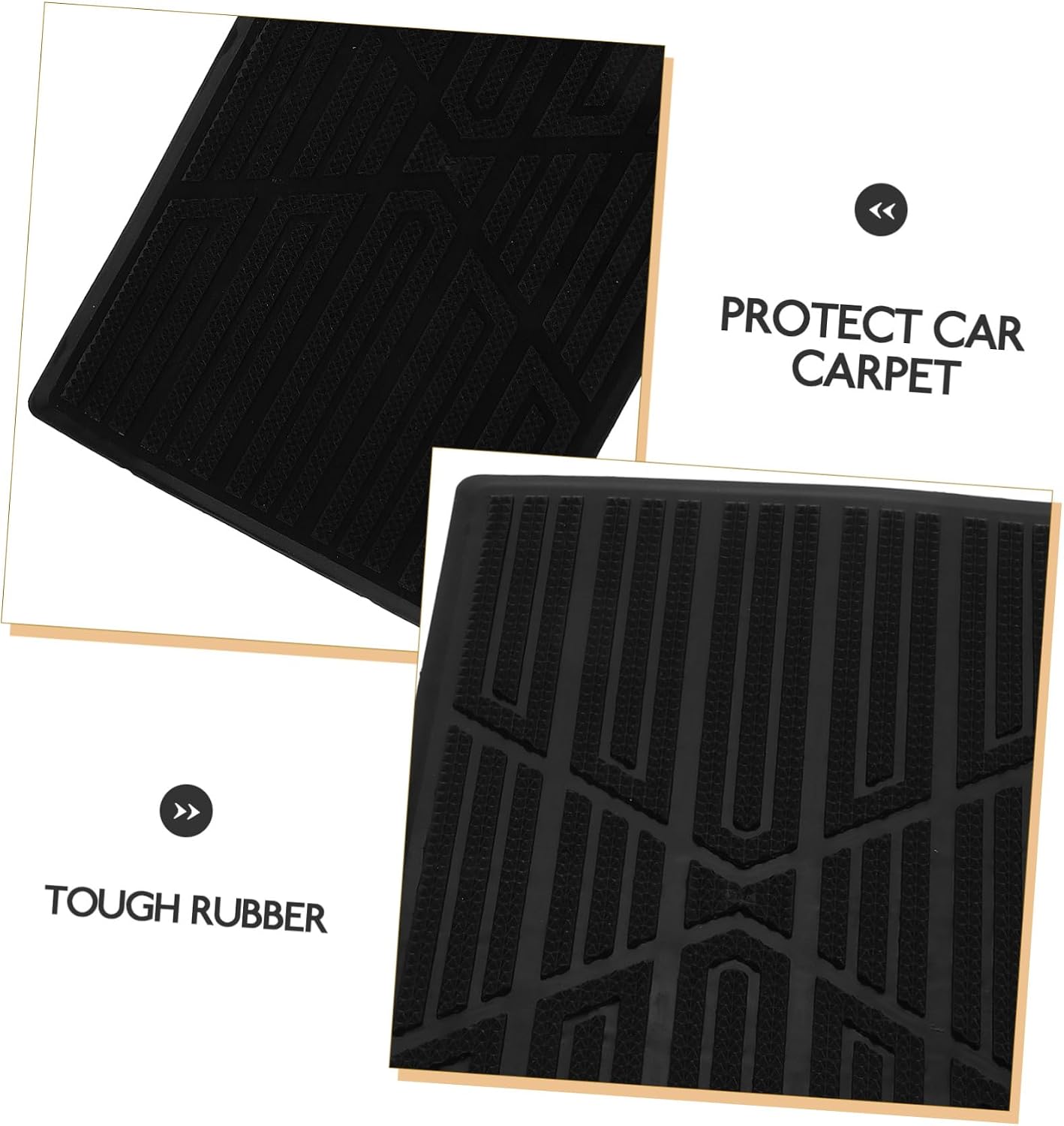 Sturdy Non-Slip Car Carpet Protector Patch Hard Rubber Floor Mat Repair Pad for Foot Pedals Automotive Carpet Protection for Vehicle Interior