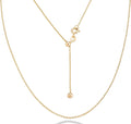 miabella italian 925 sterling silver adjustable chain necklace, main product view