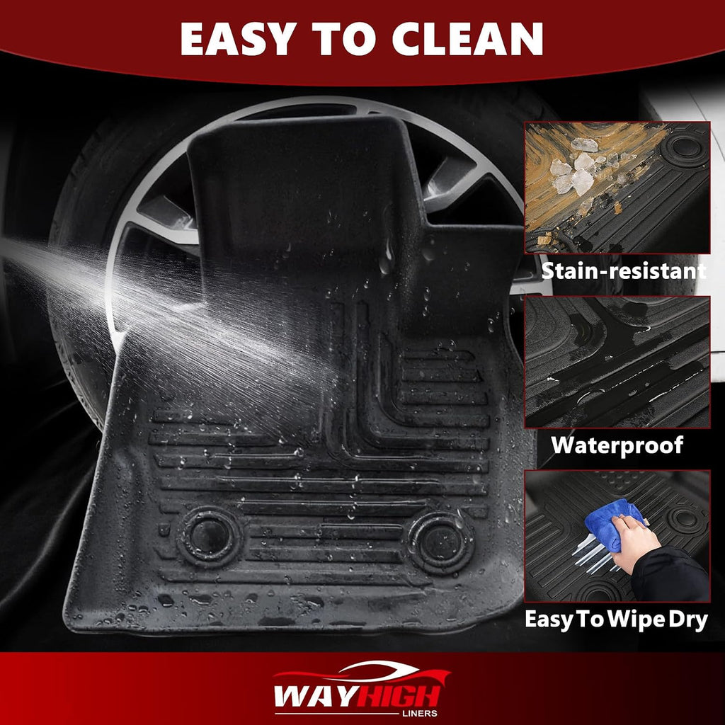 floor mats & cargo liner for 2025 2026 showing dimensions