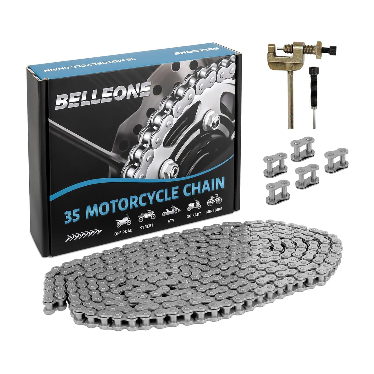 #35 roller chain 10 feet -320 links #35, main product view