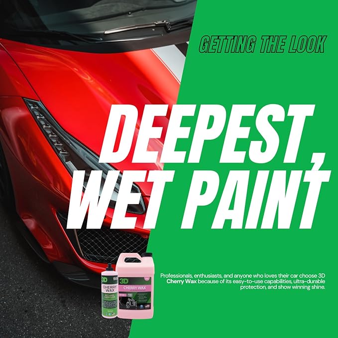3D Cherry Wax – Liquid Carnauba Show Car Wax - Image 5