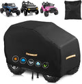 Large Kids Car Cover，Upgraded Power Wheels Covers Waterproof All Weather，Heavy Duty Kids Ride-On Car Cover with Nano Coating,Windproof Buckle and 3 Reflective Strips,Universal Kid Ride-on Accessories