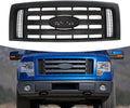 Bewild Front Bumper Grille Assembly Compatible with 2009-2014 Ford F - 150 f150 Centre Bumper Painted Black Housing and Insert Grille Assembly Shroud Replacement for 9L3Z8200A FO1200510