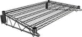 24" x 36" Black Epoxy Wire Wall Mount Shelf by Krollen+Industrial