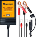 Trickle Charger 12V 1000mA Smart Battery Charger & Maintainer and Automatic Float Charger for Motorcycle, ATV, Lawnmowers and More