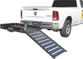 Ultra-Tow Aluminum Hitch Cargo Carrier with Ramp - 500-Lb. Capacity, Black, 60in. x 30in. x 4in.