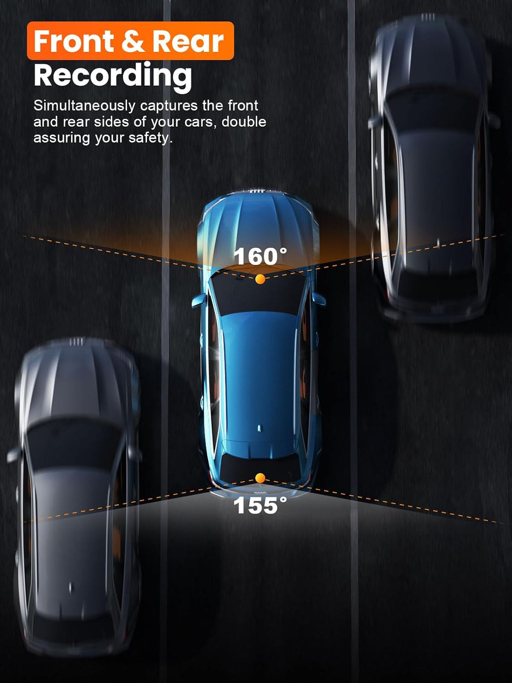 affver 4k+2.5k dash cam front and rear, built-in, view 9