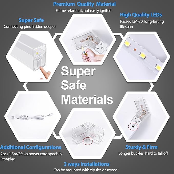 MODERN Hexagon Garage Light: Higher Brightness 720W 86400 Lumens Hexagon Led - Image 3