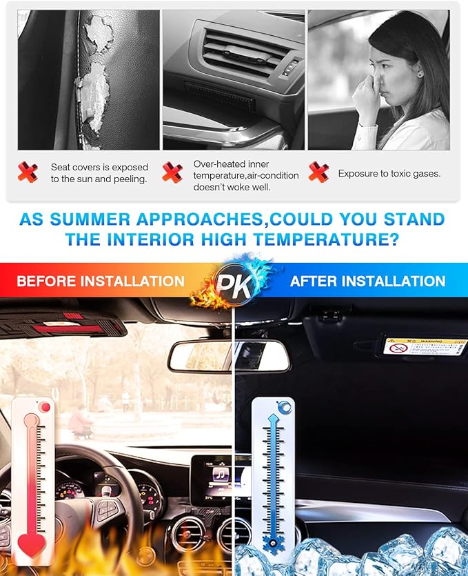 KUST Windshield Sun Shade for Acura RDX 2007–2012 Window Shade Sun Visor Cover - Image 4