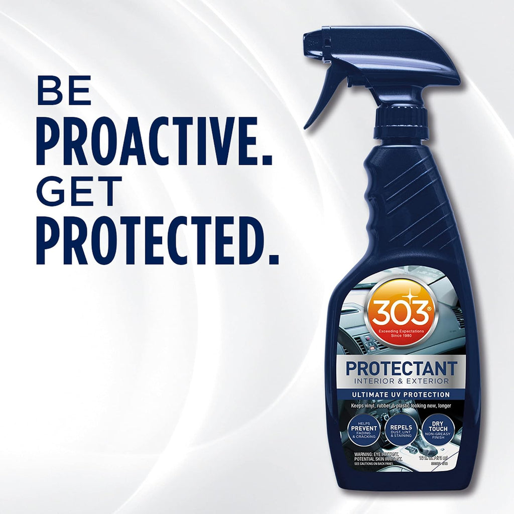 303 Automotive Protectant for Vinyl, Plastic & Rubber, 16 oz | Protects interior and exterior automotive surfaces from UV damage while restoring appearance.