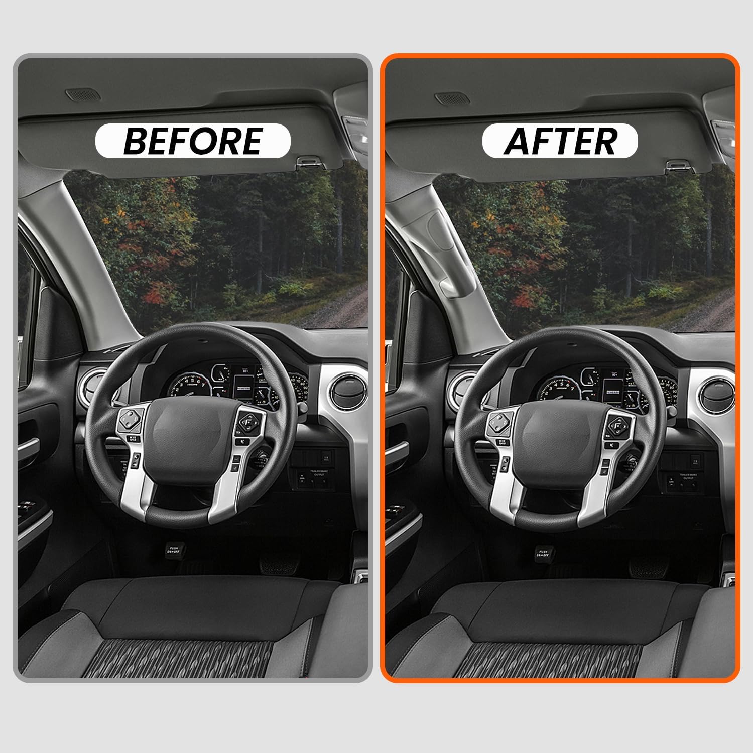 Driver Side A-Pillar Grab Handle Compatible with 2007-2022 Toyota Tundra Sequoia Interior Front Pillar Garnish Trim Panel Assist Handle Replaces 62220-0C050-B0 62220-0C060-B0 (Gray)