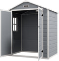 Outsunny 6' x 4.5' Outdoor Storage Shed, Plastic Shed