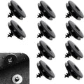 10 PCS Car Floor Mat Clips, Anti-Slip Plastic Floor Mat Retainers, Car Carpet Fastening Clip, Universal for Car Truck SUV RV Van (Black)