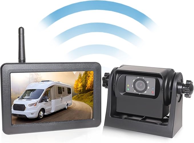 EWAY Wireless WiFi Magnetic Hitch Backup Camera 1080P HD Rechargeable Battery by EWAY